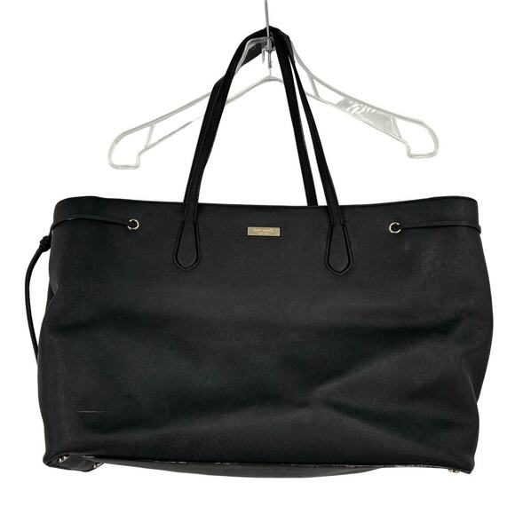 Kate Spade New York Handbags - Kate Spade Tote Bag Black Ari Laurel Way Saffiano Leather Large Shoulder Handbag